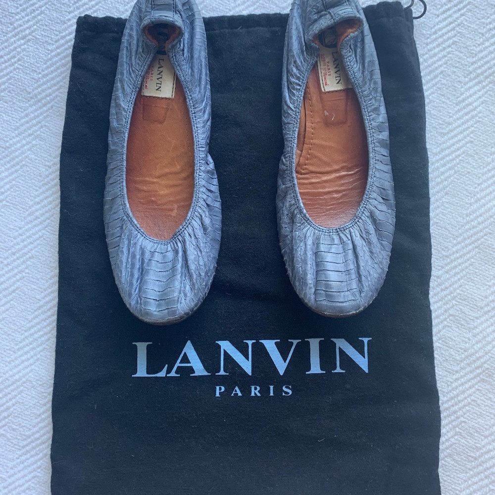 Lanvin Leather Ballet Flats- Size 8